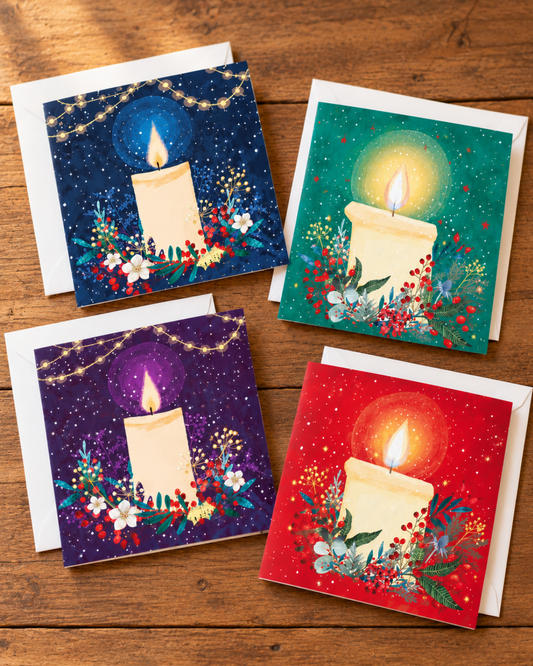 20 Four Candles Collection Christmas Cards