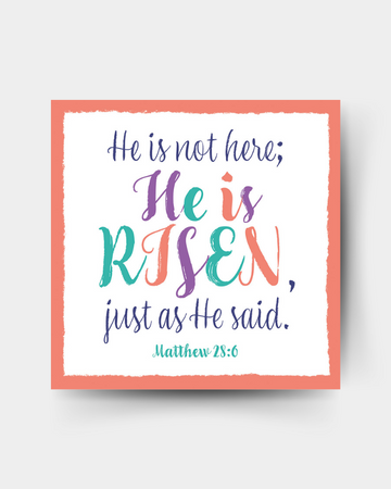 He Is Risen Easter Cards - pack of 4