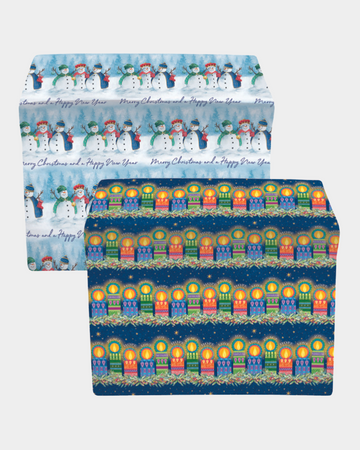 Snowkings and Candlelight Gift Wrap