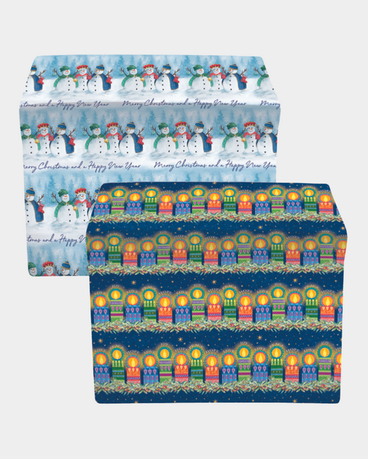 Snowkings and Candlelight Gift Wrap