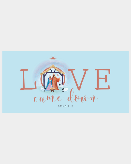 Love Came Down Christmas card design, pack of 10