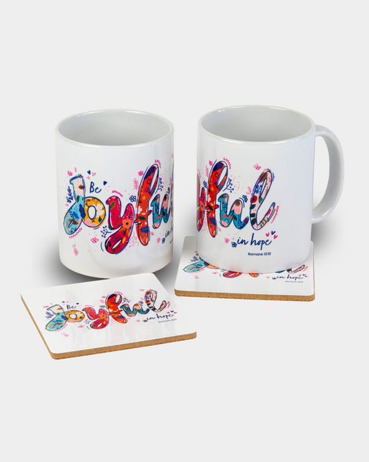 Joyful Mug and Coaster Set