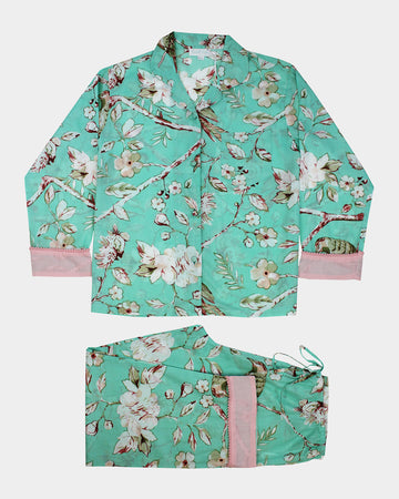 Mint Blossom Pyjamas - (UK 14-16)