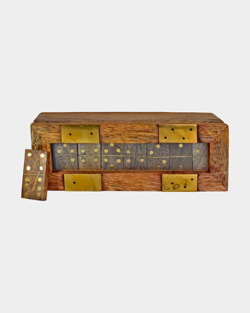 Dominoes Box Mango Wood