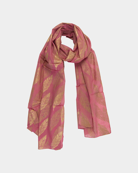 Pink Feather Scarf