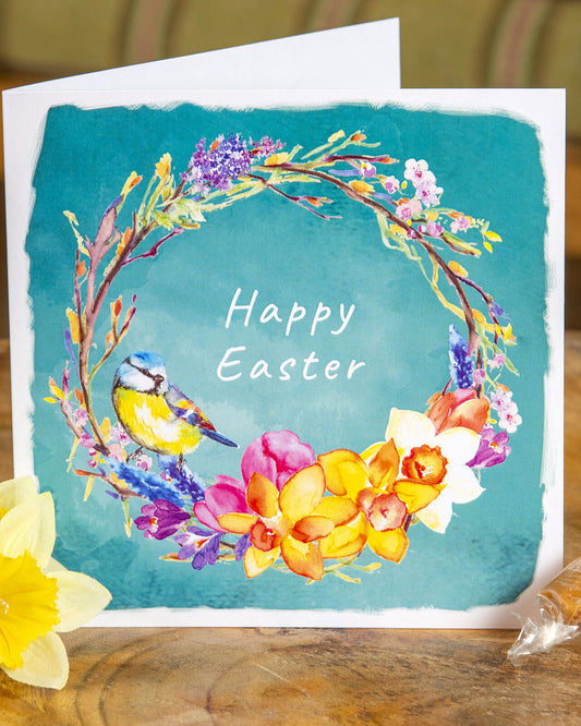 Easter Wreath Easter Cards - pack of 5