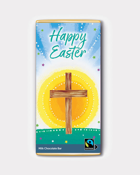 Happy Easter Cross Chocolate Bar