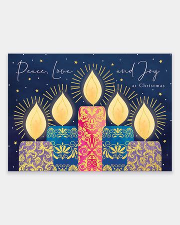 10 Peace, Love & Joy Christmas Cards