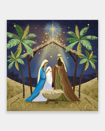 10 In A Stable Christmas Cards