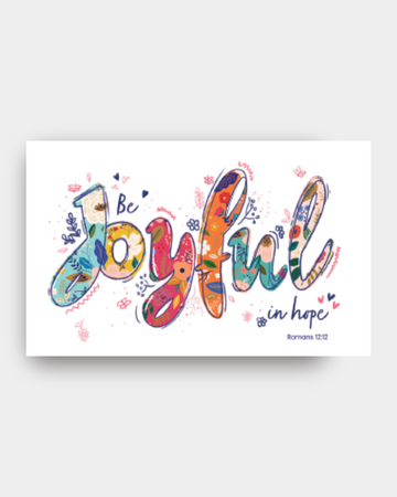 Joyful in Hope Tea Towel