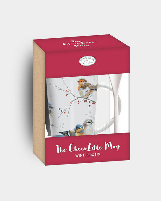 Chocolate Mug Winter Birds