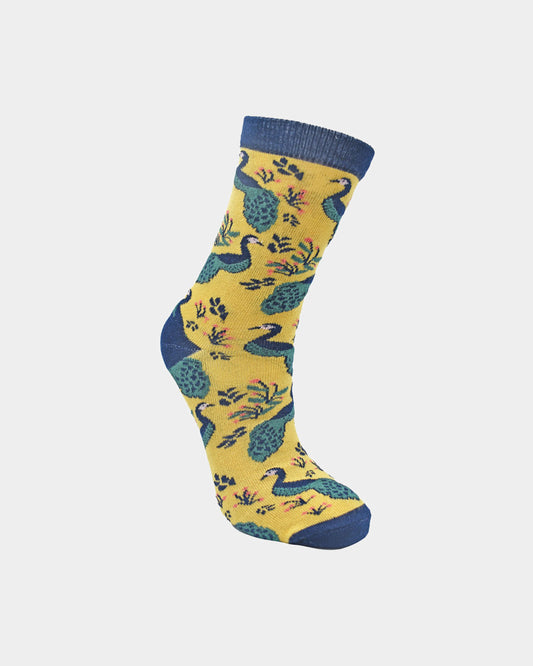 Bamboo Socks Birds, Peacocks & Tigers