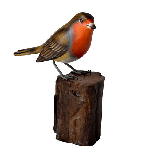Hand Carved Robin