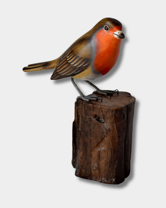 Hand Carved Robin
