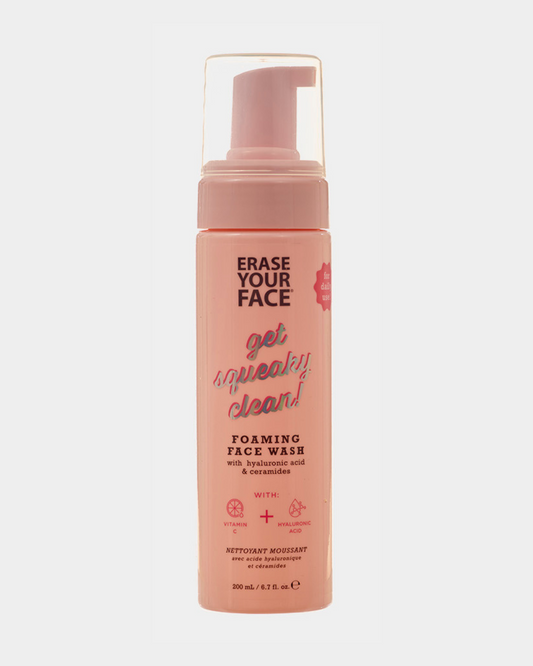 Erase your Face Foaming Face Wash - Vitamin C and Hyaluronic Acid