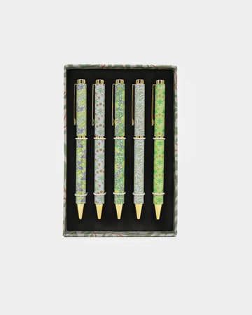 Set of 5 William Morris Pens