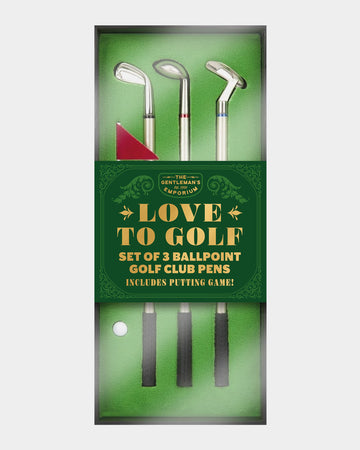 Set of 3 Golf Club Pens