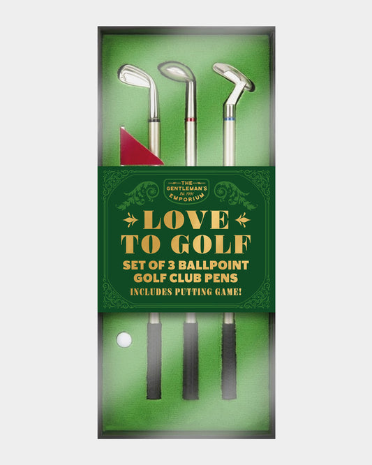 Set of 3 Golf Club Pens