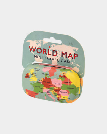 Mini Travel Case - World Map