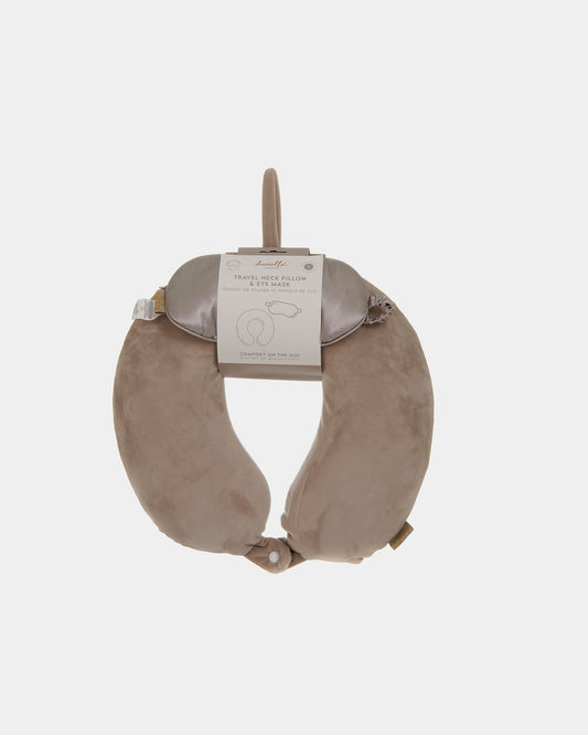 Travel Pillow and Eye Mask Set