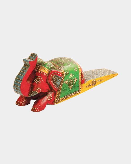 Wooden Elephant Door Stopper