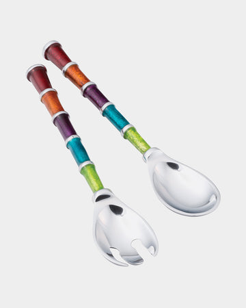 Enamel Salad Servers