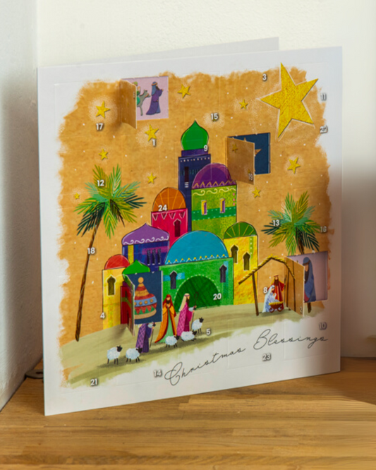 With Every Blessing Advent Calendar Card