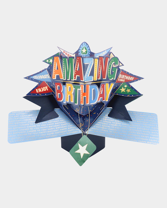 Birthday Flags Pop-Up Card