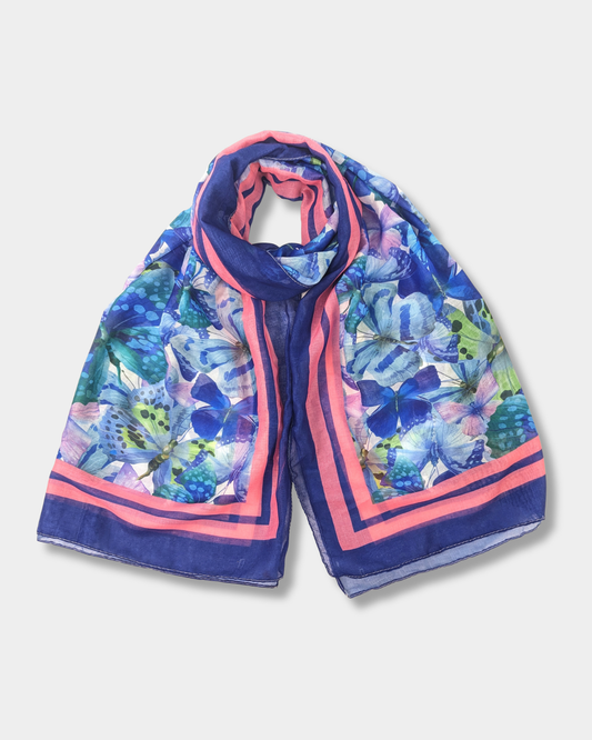 Butterflies Scarf-Midnight
