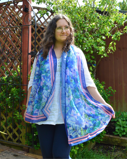 Butterflies Scarf Midnight
