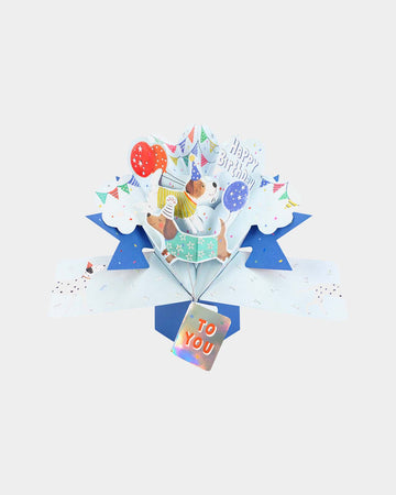 Dogs, Happy Birthday Pop-Up Card