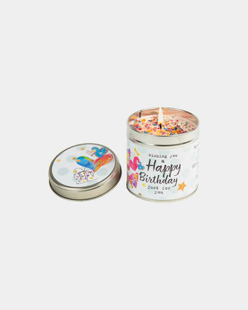 Happy Birthday Candle Tin with Scripture