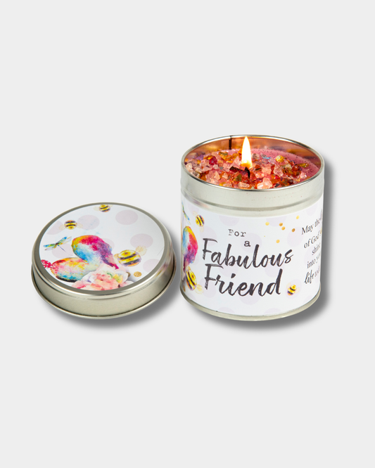 Fabulous Friend Candle Tin - with Blessing