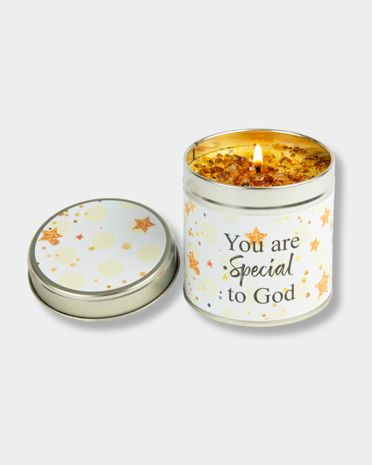 You are Special to God Candle Tin - with Blessing