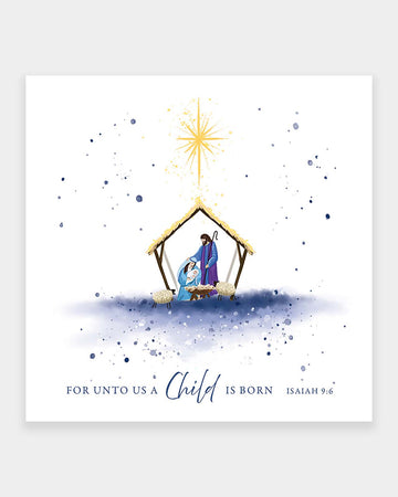 10 Watercolor Nativity Cards New