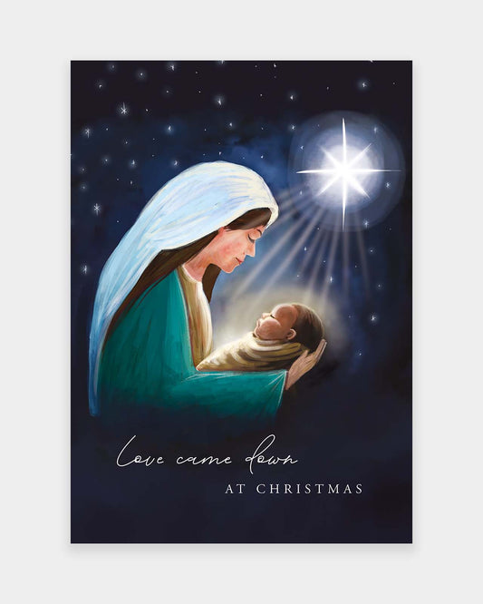Love Came Down at Christmas card design, pack of 10