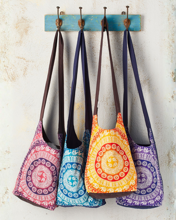 Elephant Print Sadhu Bag