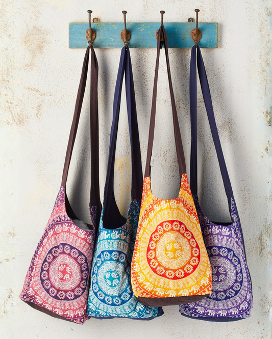 Elephant Print Sadhu Bag