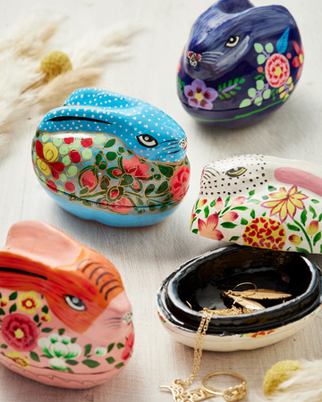 Handpainted Rabbit Gift Box