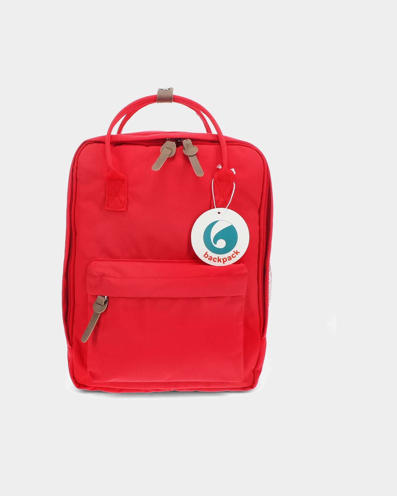 Compact Water-Resistant Backpack 8L in Red — Multiple Compartments ...