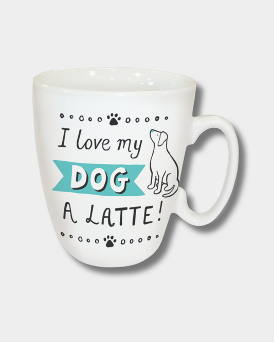 I Love My Dog A Latte Mug