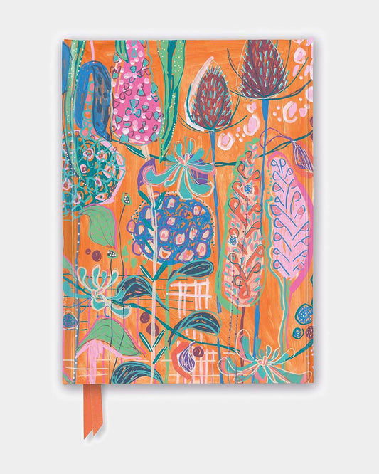 Orange Hydrangeas lined Journal