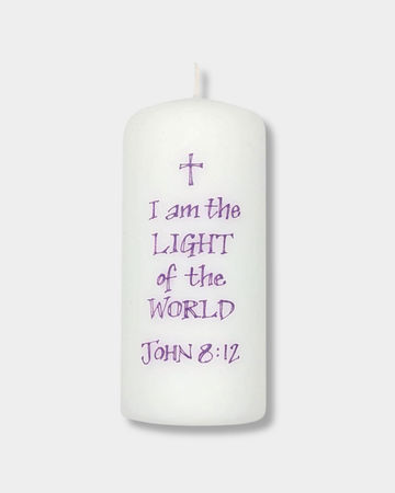 I Am The Light Pillar Candle