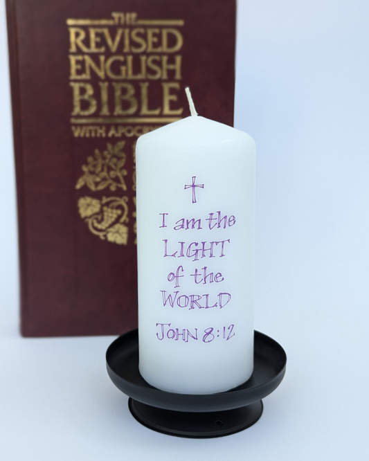 I Am The Light Pillar Candle