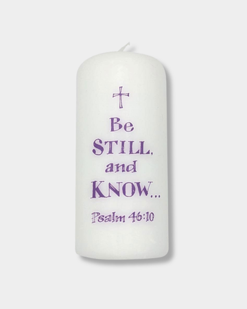 Be Still and Know Pillar Candle