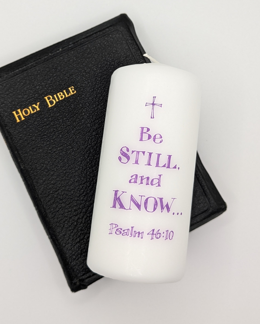 Be Still and Know Pillar Candle
