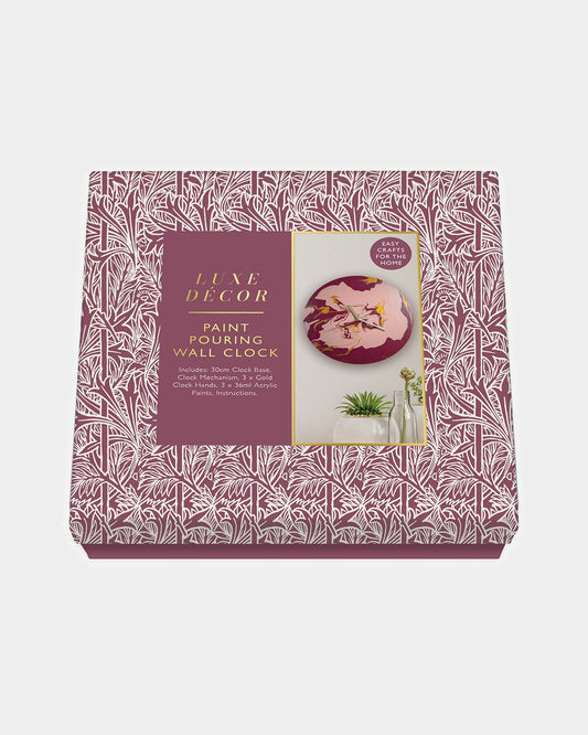 Paint Pouring Wall Clock Kit