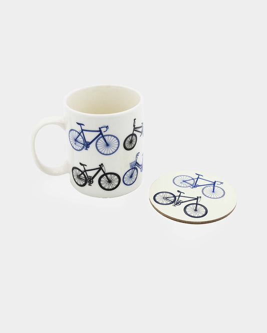 Cycle Mug and Coaster Set