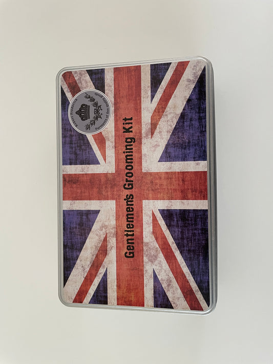 Grooming Kit In Union Jack Tin