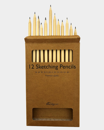 12 Sketching Pencils